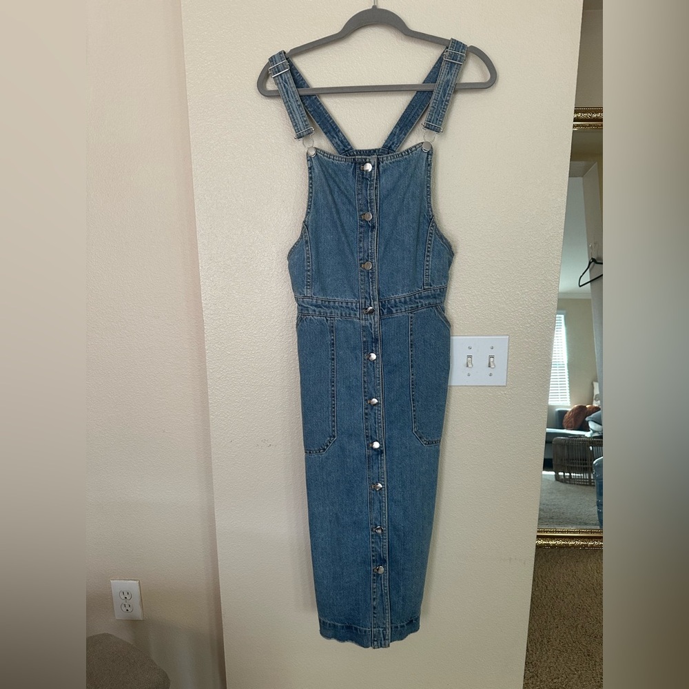 Overall Denim Dress